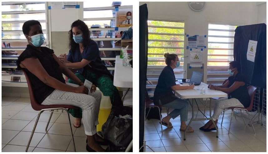 Le centre de vaccination de Basse-Terre a accueilli son 1 000 ème patient le mardi 20 avril 2021