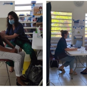 Le centre de vaccination de Basse-Terre a accueilli son 1 000 ème patient le mardi 20 avril 2021