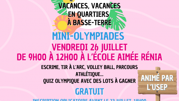 Vendredi 26 juillet : Mini-Olympiades (QVVQ-BT)