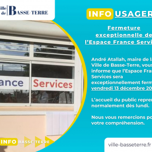 [Info France Services] – Vendredi 13 décembre 2024