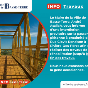 Info travaux - travaux réhabilitation 
