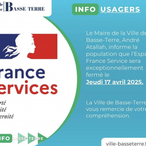 Info Usager - Fermeture exceptionnelle 