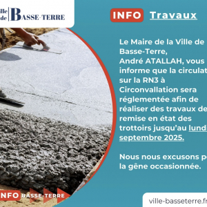 Info Travaux - Remise en état des trottoirs 