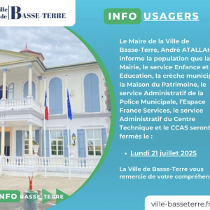 Info Usagers - Fermeture 