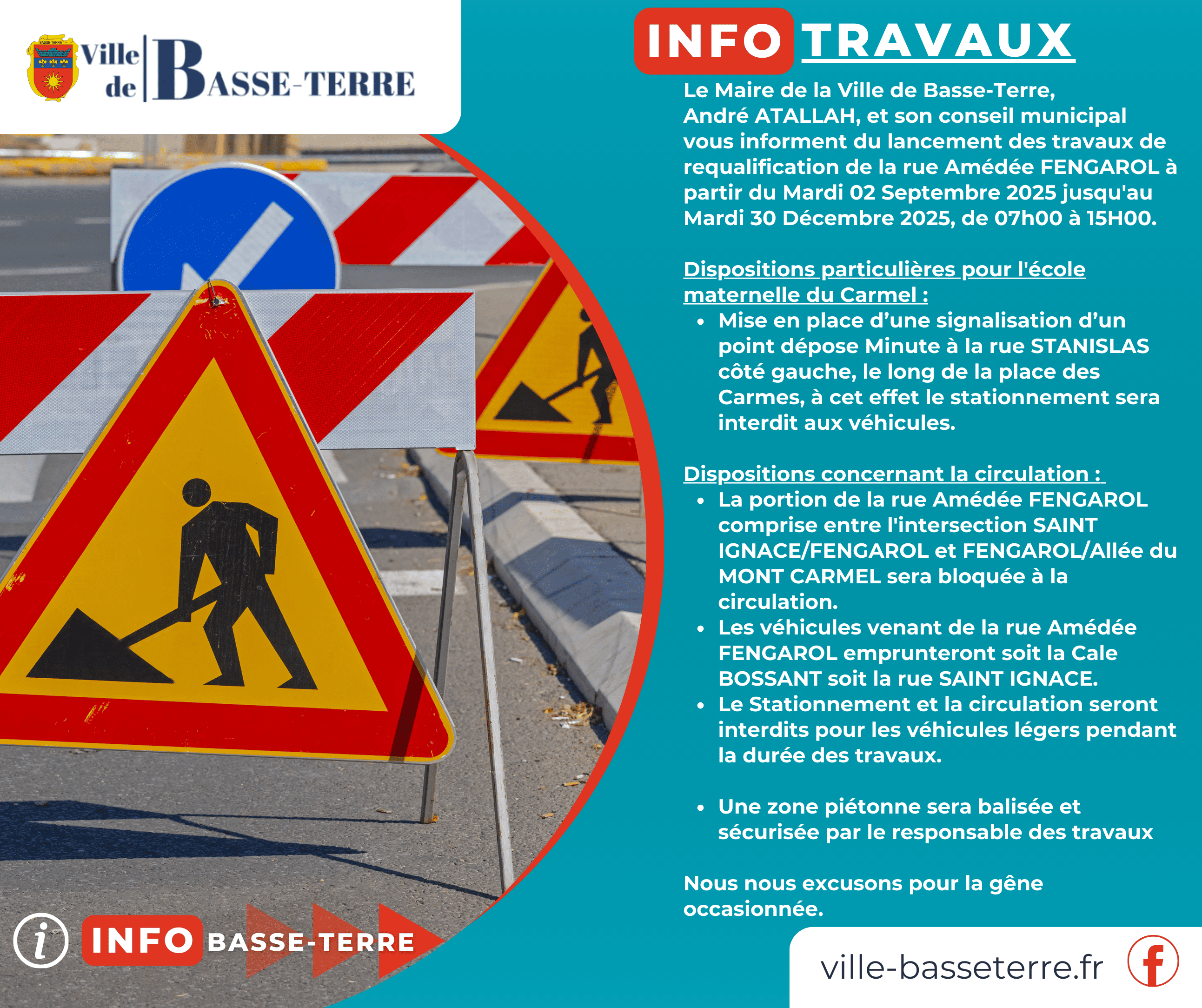 Carmel : Déviations prévues pour la première tranche de travaux