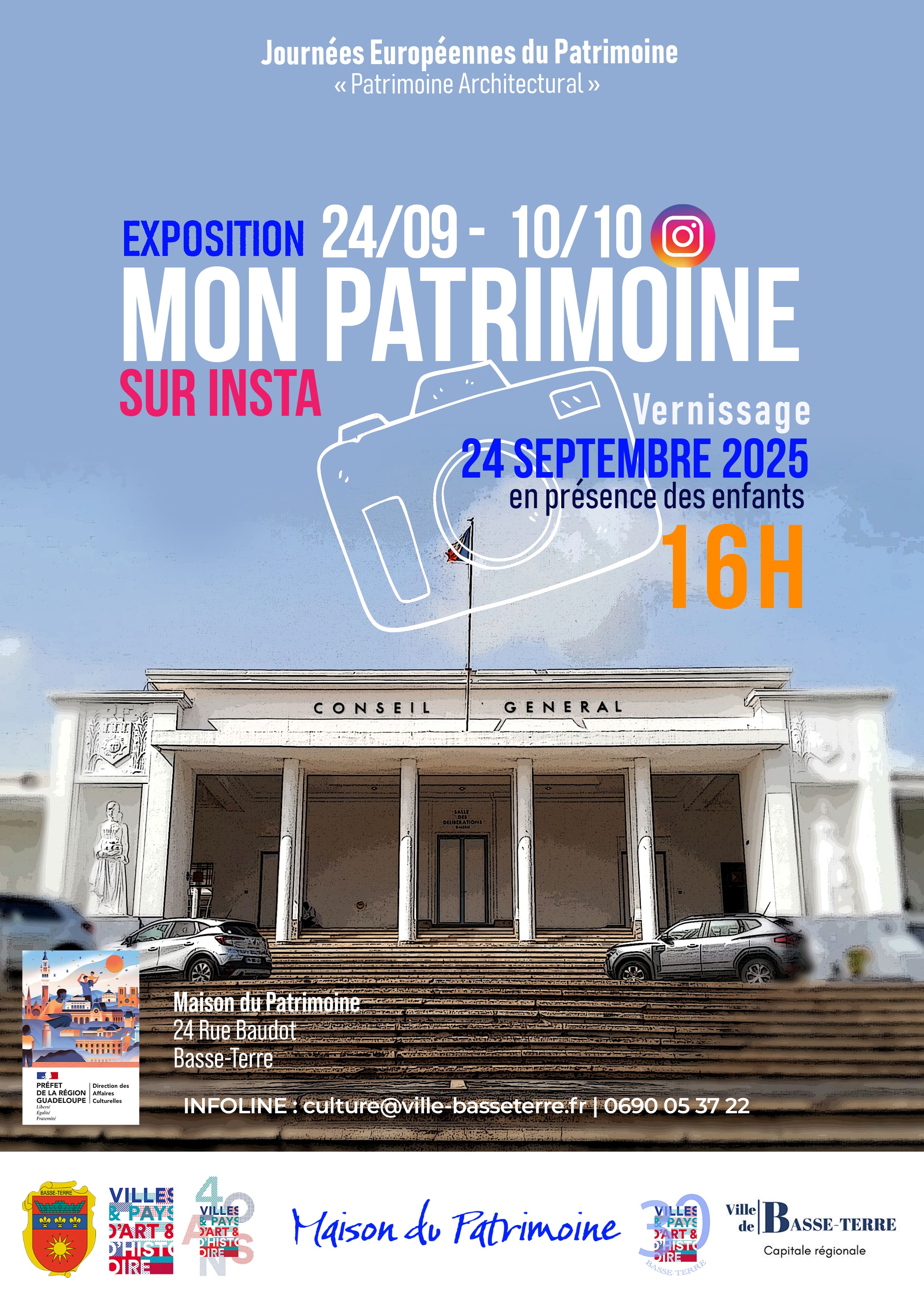 "Mon patrimoine sur INSTA" exposition du 24 septembre au 10 octobre 2025