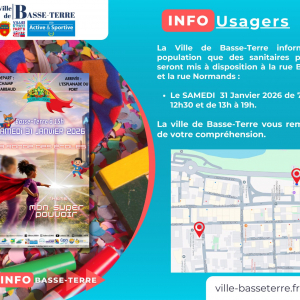 Info usagers Samedi 31 Janvier