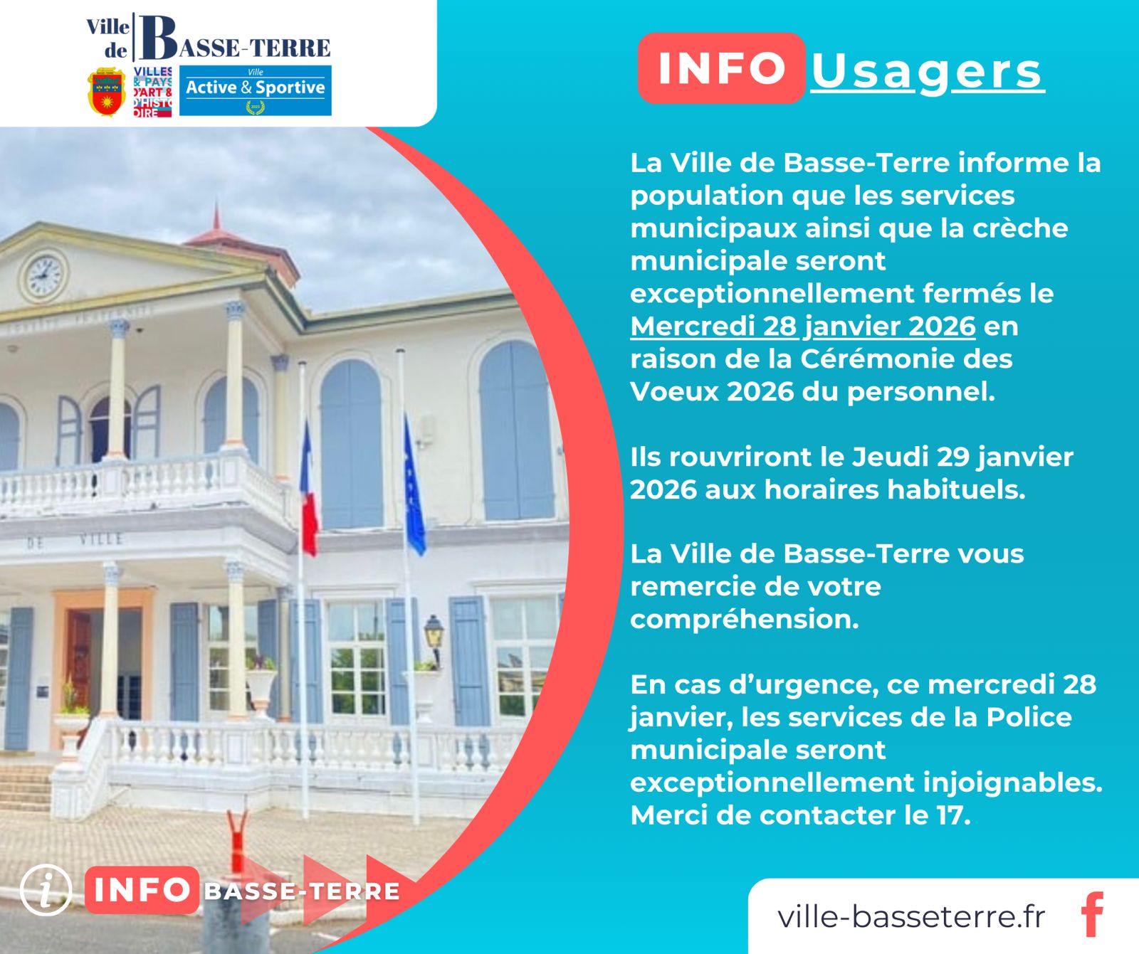 Info Usagers Mercredi 28 Janvier 2026
