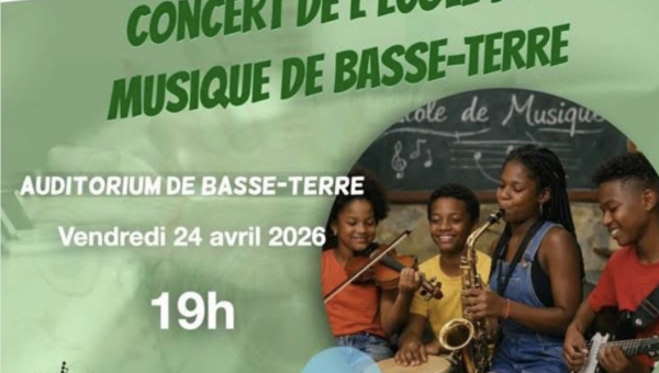 Concert de l’École de Musique / Vendredi 24 avril - 19h - Auditorium de Basse-Terre